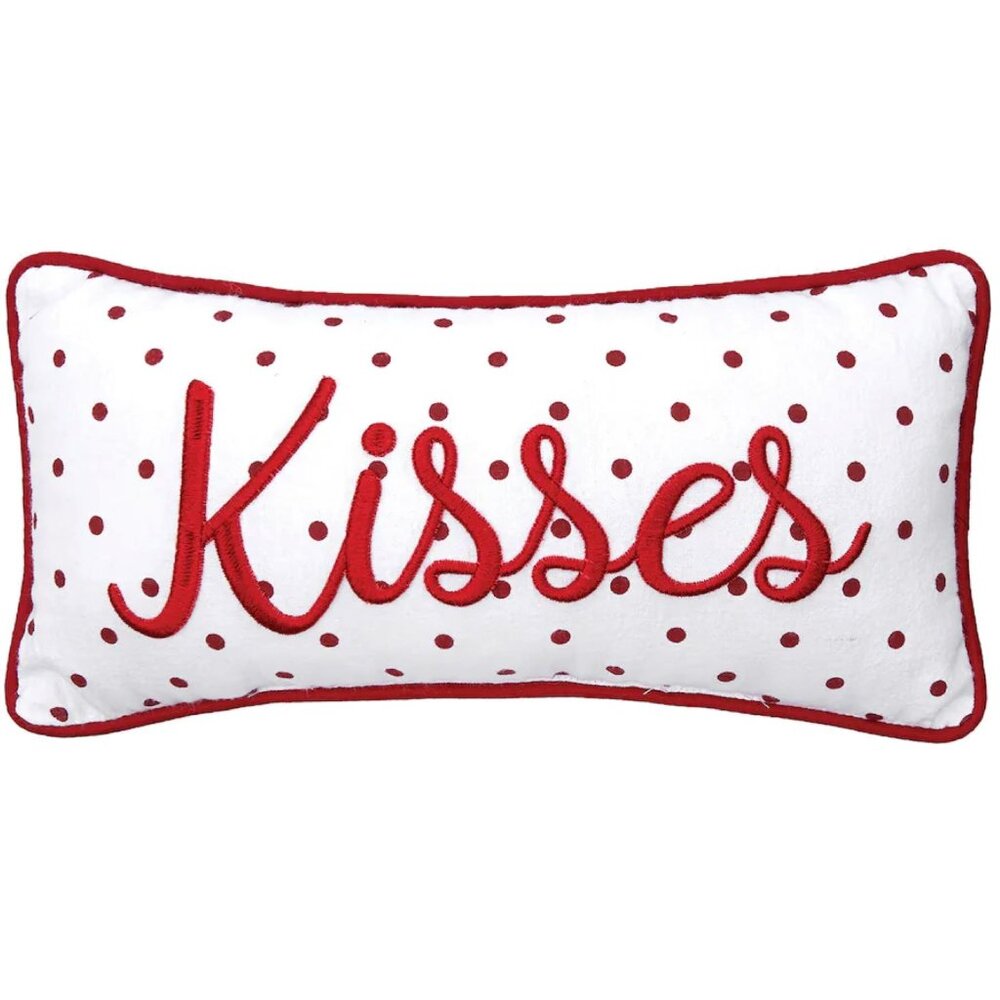 Kisses Dot Valentines Pillow